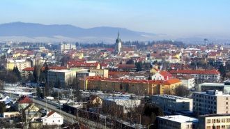 Город с высоты. Прешов, Словакия.