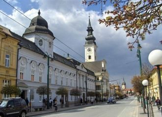 Главная улица Прешова, Словакия.