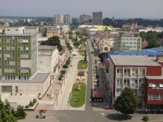Улица в г. Михаловце.