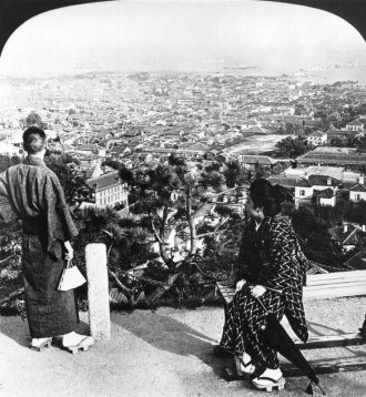 Былые времена в городе Миядзаки.