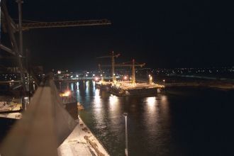 Ночь в порту Калуннборг.