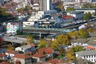 Ловеч с высоты.