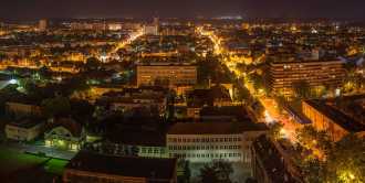 Сольнок ночью.