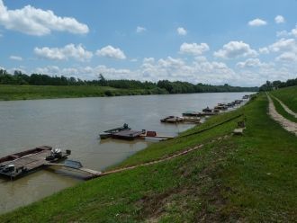 Река Тиса - Сольнок, Венгрия.