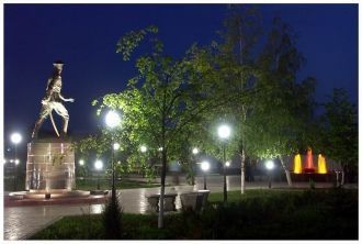 Ночной город Сальск.