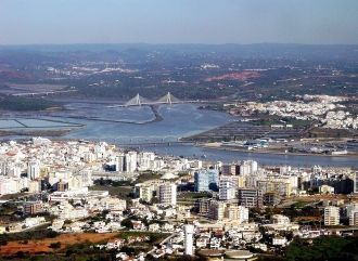 Город Портиман с высоты.