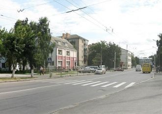 Улица Ковельська в городе Луцк.