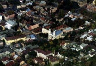 Ужгород с высоты птичьего полета.