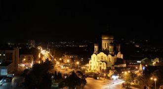 Ночной Ужгород.