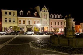 Ночной город Ческа-Липа.