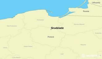 Грудзёндз на крате Польши.