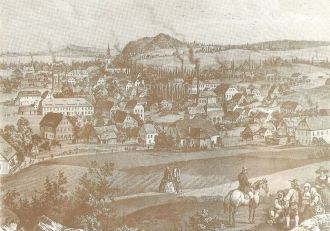 Вид на Варнсдорф в 1821.