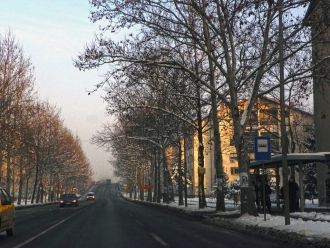 Зима на  улицах Зренянина.