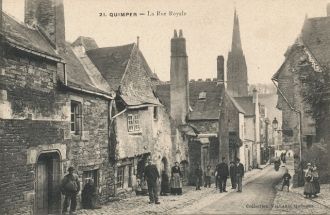 Город Кемпер в прошлые времена.