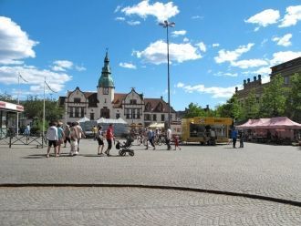Площадь шведского города Карлсхамн.