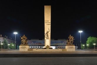 Ночной город Брянск.