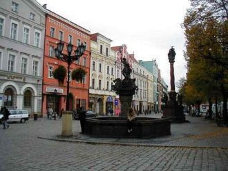 На улицах города Свидница.