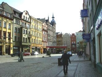 Люди в городе Свидница.