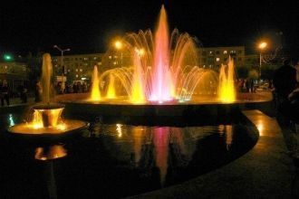 Светомузыкальный фонтан. Камышин, Волгог
