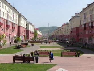 На улице города Междуреченск.