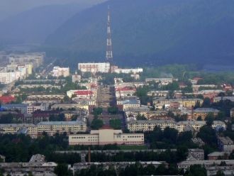 Междуреченск. Вид сверху.