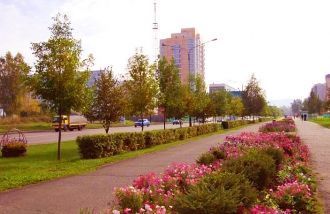 На улице города Междуреченск.