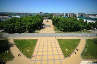 Летний Майкоп с высоты