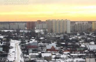 Город Фрязино с высоты.