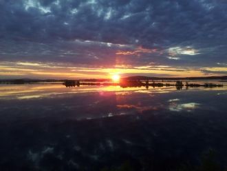 Закат над Кемиярви.