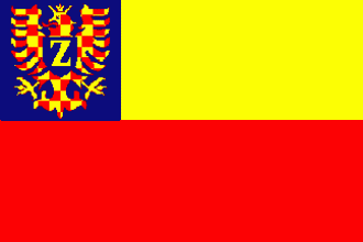 Флаг города Зноймо.