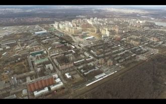 Долгопрудный с высоты 400м
