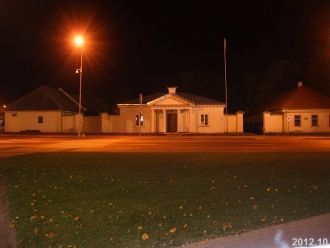 Ночной пейзаж города Йонава.