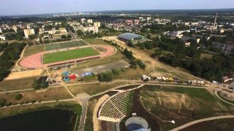 Йонава с высоты птичьего полёта.