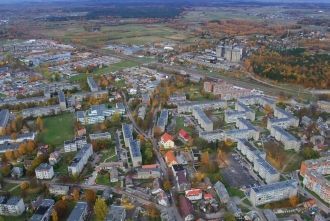 Шилуте с высоты птичьего полёта.