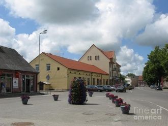 Одна из улиц города Шилуте.