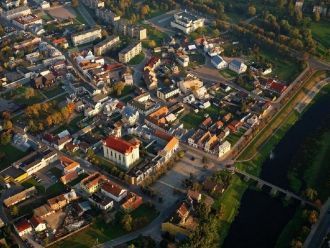 Кедайняй с высоты птичьего полёта.