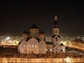Ночной город Ачинск.