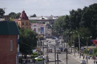 Белогорск с высоты.