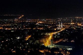 Ночная панорама Вршаца