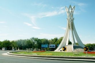 Город Талдыкорган, Казахстан.