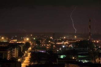 Фотография ночью Верхняя Салда, Свердлов