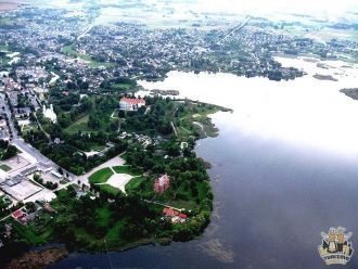 Биржай с высоты птичьего полета.