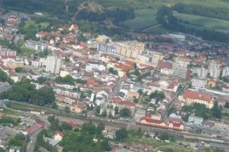 Бенешов с высоты.