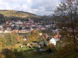 Панорама города Бенешов. 