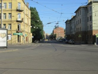 На улице города Котовск.