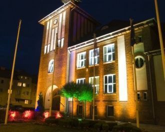 Ночной вид Устки