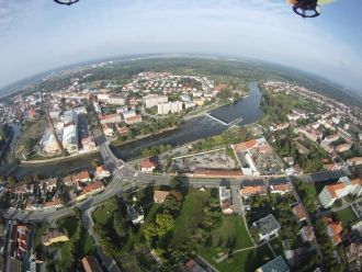 Бржецлав - фото с коптера.