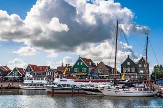 Вид на набережную Волендама.&nbsp;