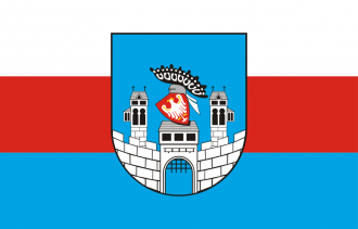 Флаг города Сандомир.