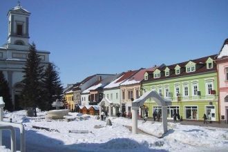 На улице города Попрад.